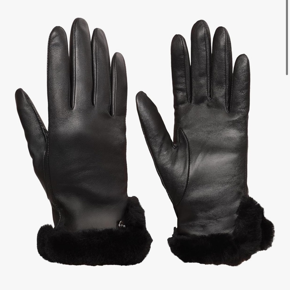 UGG Leather Sheepskin Vented Gloves